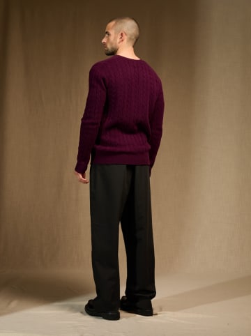 Perfect Cashmere Kasjmieren trui "Darri" in Bordeuax