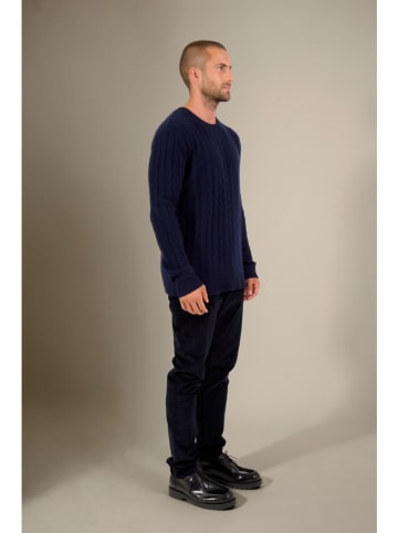 Perfect Cashmere Kaszmirowy sweter "Darri" w kolorze granatowym