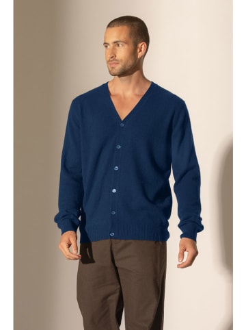 Perfect Cashmere Kaschmir-Cardigan "Errol" in Blau