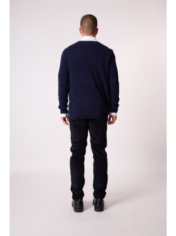 Perfect Cashmere Kasjmieren vest "Hayfield" donkerblauw