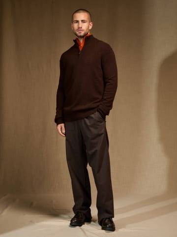 Perfect Cashmere Kaschmir-Pullover "Lucas" in Braun