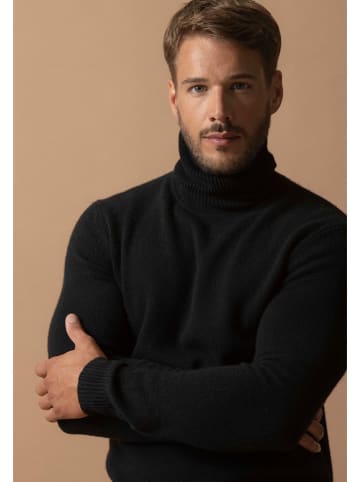 Perfect Cashmere Kaschmir-Rollkragenpullover "Marius" in Schwarz