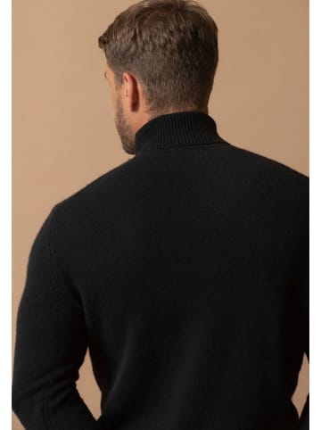 Perfect Cashmere Kaschmir-Rollkragenpullover "Marius" in Schwarz