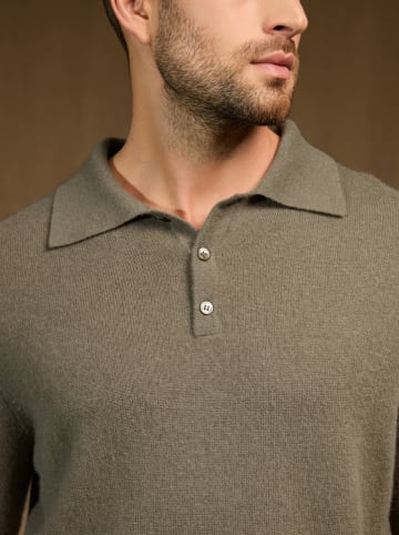 Perfect Cashmere Kaszmirowy sweter "Spencer" w kolorze beżowym