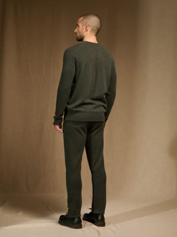 Perfect Cashmere Kasjmieren trui "Steven" kaki