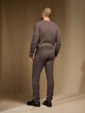 Perfect Cashmere Kasjmieren broek "Stuart" taupe