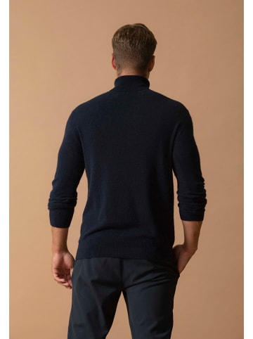 Perfect Cashmere Kasjmieren coltrui "Trevor" donkerblauw