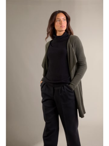 Perfect Cashmere Kaszmirowy kardigan "Abigail" w kolorze khaki