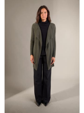 Perfect Cashmere Kaschmir-Cardigan "Abigail" in Khaki