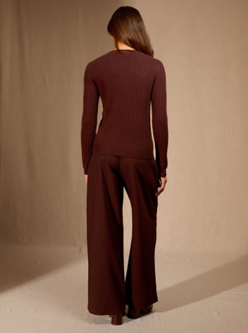 Perfect Cashmere Kaszmirowy sweter "Bella" w kolorze brązowym