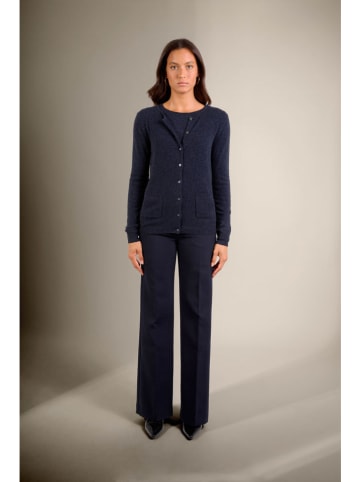 Perfect Cashmere Kaszmirowy kardigan "Caron" w kolorze granatowym