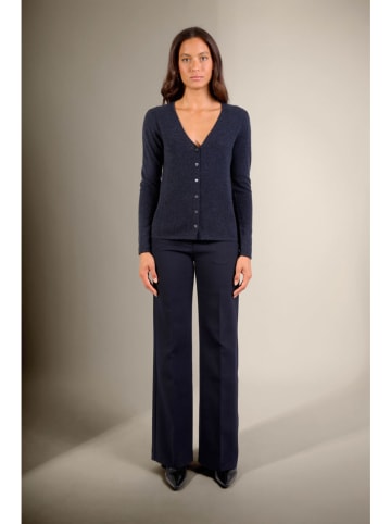 Perfect Cashmere Kasjmieren vest "Chalais" donkerblauw