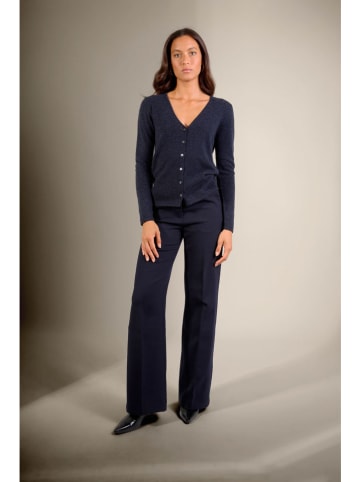 Perfect Cashmere Kasjmieren vest "Chalais" donkerblauw