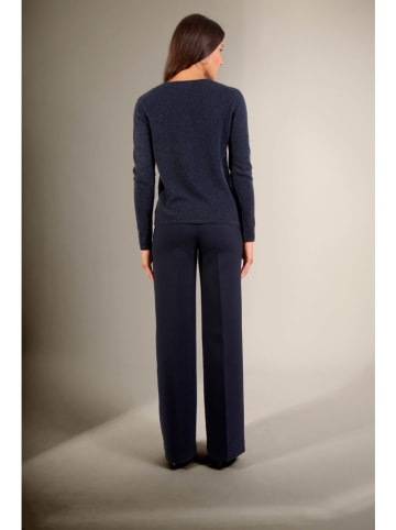 Perfect Cashmere Kasjmieren vest "Chalais" donkerblauw