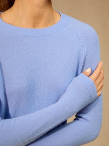 Perfect Cashmere Kasjmieren longsleeve "Ecrin" lichtblauw