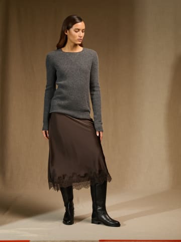 Perfect Cashmere Kasjmieren trui "Eugenia" grijs