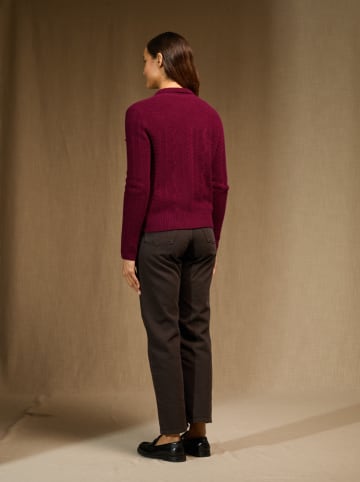 Perfect Cashmere Kaszmirowy kardigan "Friume" w kolorze bordowym