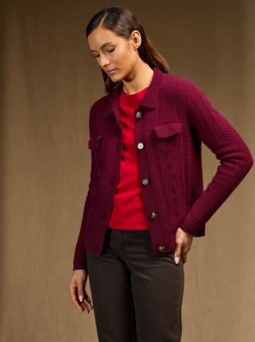 Perfect Cashmere Kaschmir-Cardigan "Friume" in Bordeuax