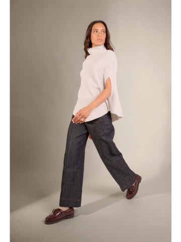 Perfect Cashmere Kaschmir-Poncho "Gache" in Creme