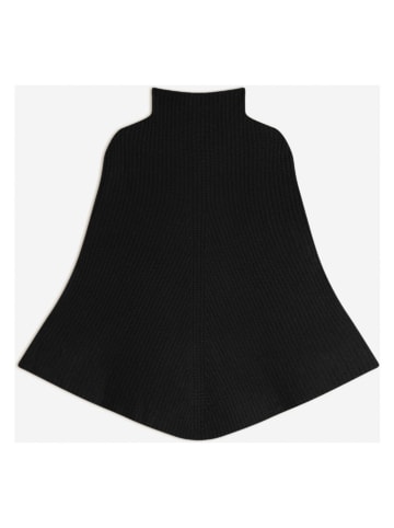 Perfect Cashmere Kaszmirowe ponczo "Gache" w kolorze czarnym