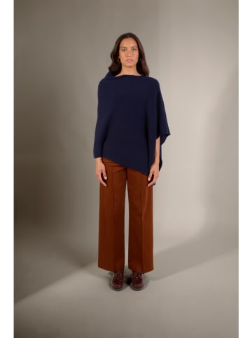 Perfect Cashmere Kaschmir-Poncho "Georgia" in Dunkelblau