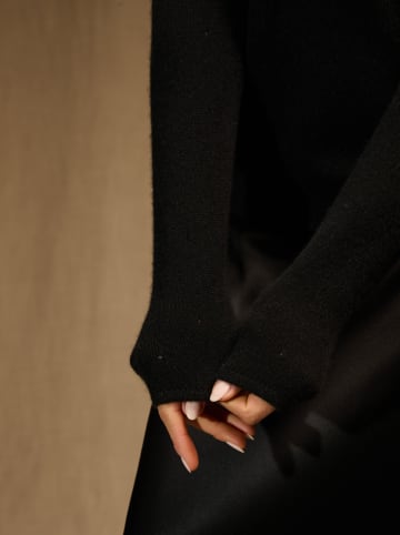 Perfect Cashmere Kaschmir-Pullover "Kelley" in Schwarz