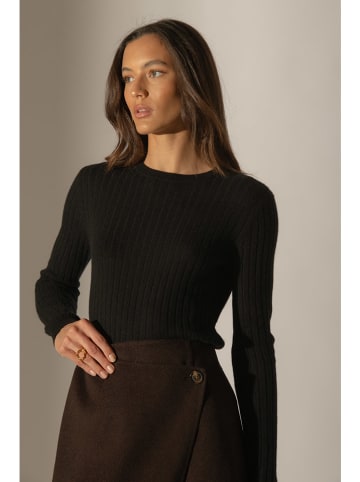 Perfect Cashmere Kaschmir-Pullover "Kylie" in Schwarz