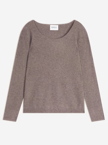 Perfect Cashmere Kasjmieren trui "Lindsay" taupe