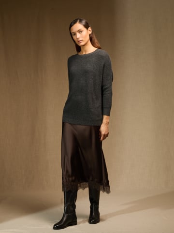 Perfect Cashmere Kasjmieren trui "Liv" antraciet