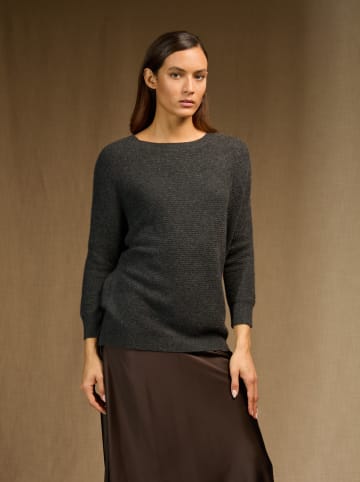 Perfect Cashmere Kaschmir-Pullover "Liv" in Anthrazit