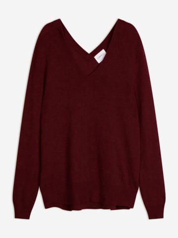 Perfect Cashmere Kaszmirowy sweter "Lova" w kolorze bordowym