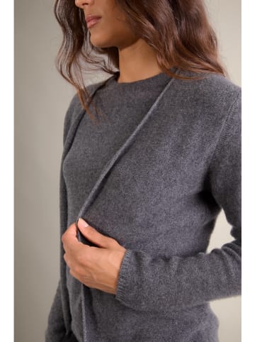 Perfect Cashmere Kaszmirowy kardigan "Lupa" w kolorze szarym