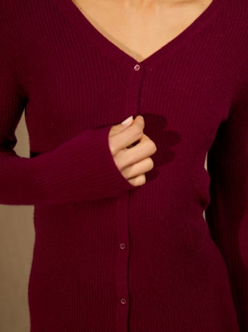 Perfect Cashmere Kasjmieren jurk "Maria" bordeaux
