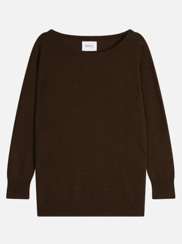 Perfect Cashmere Kasjmieren trui "Molly" donkerbruin