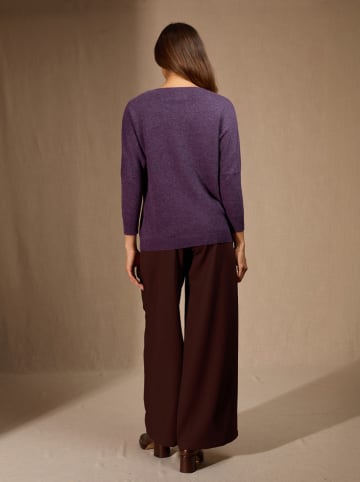 Perfect Cashmere Kaszmirowy sweter "Molly" w kolorze fioletowym