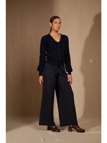 Perfect Cashmere Kaschmir-Pullover "Noty" in Dunkelblau