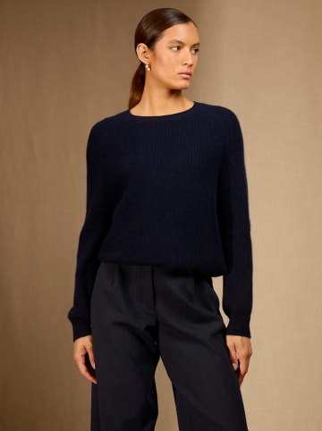 Perfect Cashmere Kaszmirowy sweter "Oceane" w kolorze granatowym
