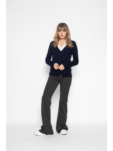 Perfect Cashmere Kaszmirowy kardigan "Paige" w kolorze granatowym