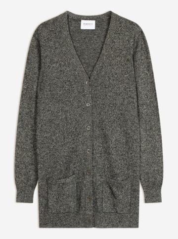 Perfect Cashmere Kaszmirowy kardigan "Pearl" w kolorze szarym
