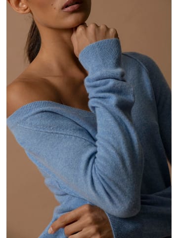 Perfect Cashmere Kasjmieren trui lichtblauw