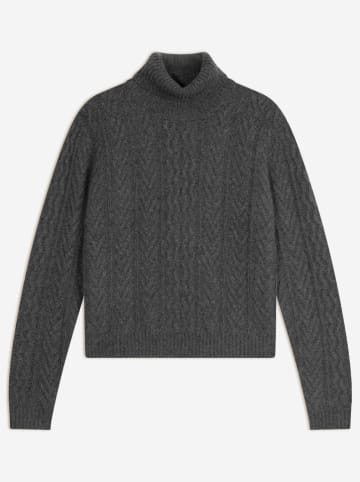 Perfect Cashmere Kaszmirowy golf "Poso" w kolorze antracytowym