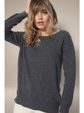 Perfect Cashmere Kaschmir-Pullover "Sasha" in Dunkelgrau