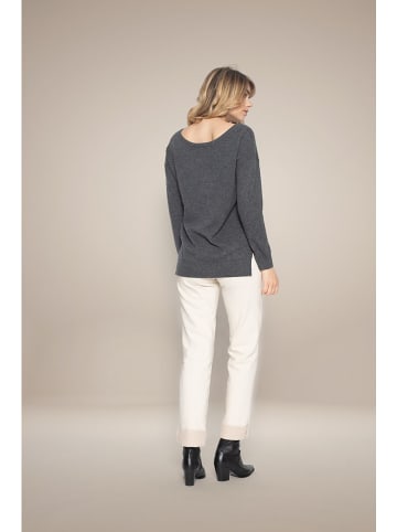 Perfect Cashmere Kaschmir-Pullover "Sasha" in Dunkelgrau