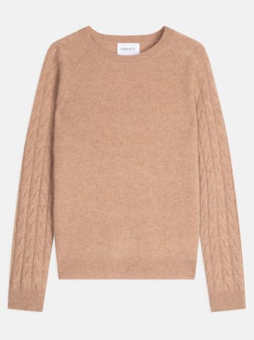 Perfect Cashmere Kaszmirowy sweter "Sorella" w kolorze beżowym