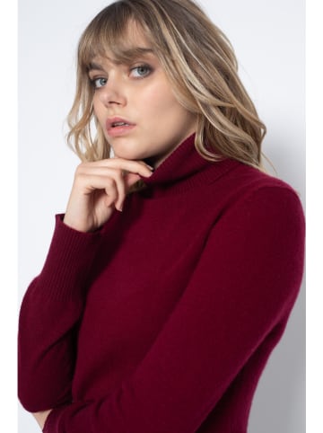 Perfect Cashmere Kasjmieren coltrui "Tracy" bordeaux