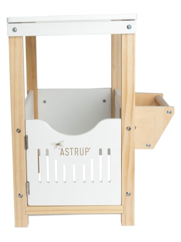 ASTRUP Stajnia w kolorze biało-jasnobrązowym dla konika - 3+
