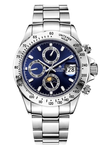 ALAIN ASTER Chronograf w kolorze srebrno-granatowym