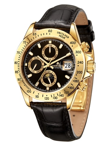 ALAIN ASTER Chronograaf zwart/goudkleurig