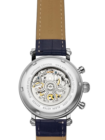ALAIN ASTER Chronograf w kolorze srebrno-granatowym