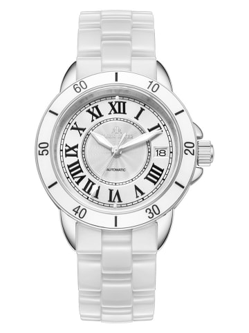 ALAIN ASTER Kwartshorloge wit/zilverkleurig